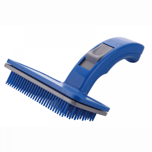 Cepillo Groomer Azul con Plomo
