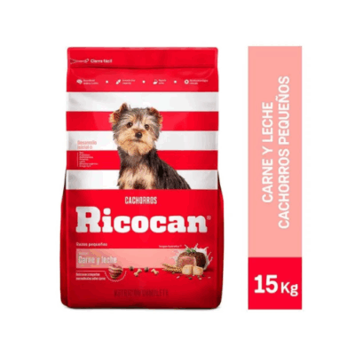 Ricocan-Carne-y-Leche-Cachorro-Raza-Pequeña-15-Kg Ahorra S/ 7.15 Alimento seco Perro Ricocan Carne y Leche Cachorro Raza Pequeña 15 Kg