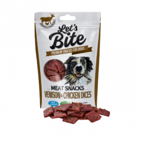 Let’s Bite MEAT SNACKS VENISON & CHICKEN DICES 80 gr