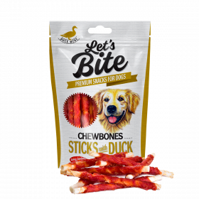 Let’s Bite CHEWBONES STICKS WITH DUCK 80 gr